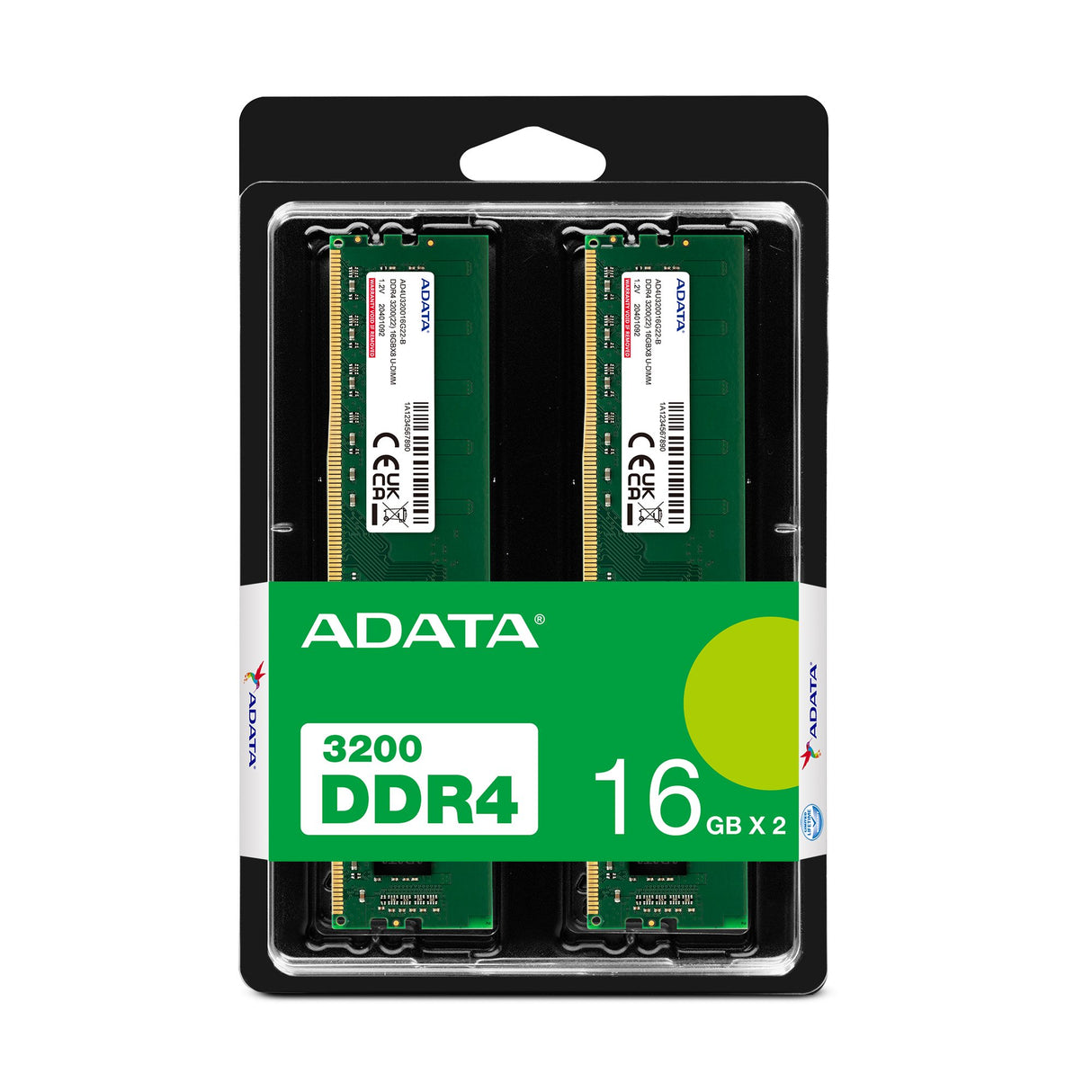 EAN 4711085933508 - ADATA AD4U320016G22-DTGN módulo de memoria 32 GB 2 x 16 GB DDR4 288-pin DIMM imagen 2