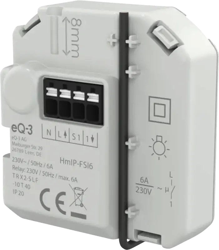 Eq-3 Ag Homematic Ip Schaltaktor Con Tastereingang Unterputz