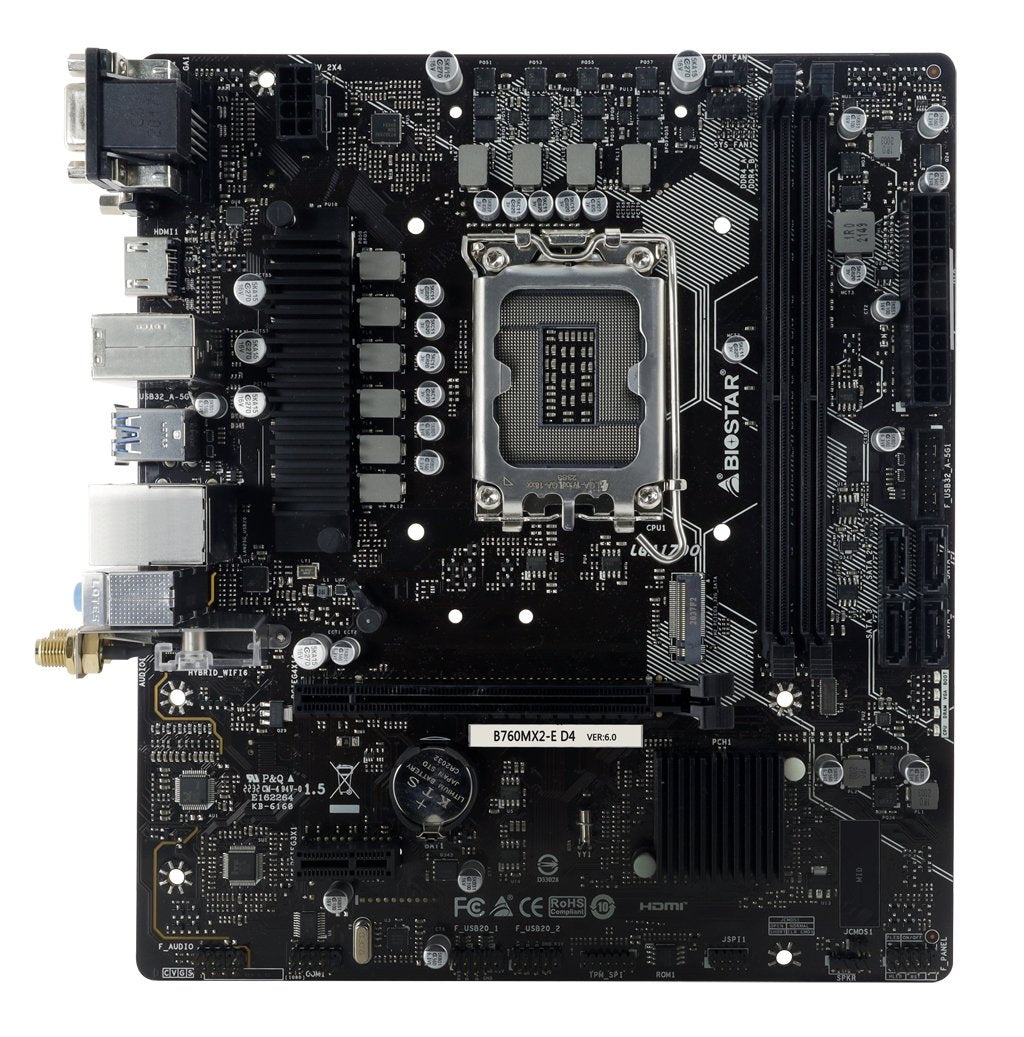 EAN 4712960686847 - Biostar B760MX2-E D4 placa base Intel B760 LGA 1700 micro ATX imagen 2