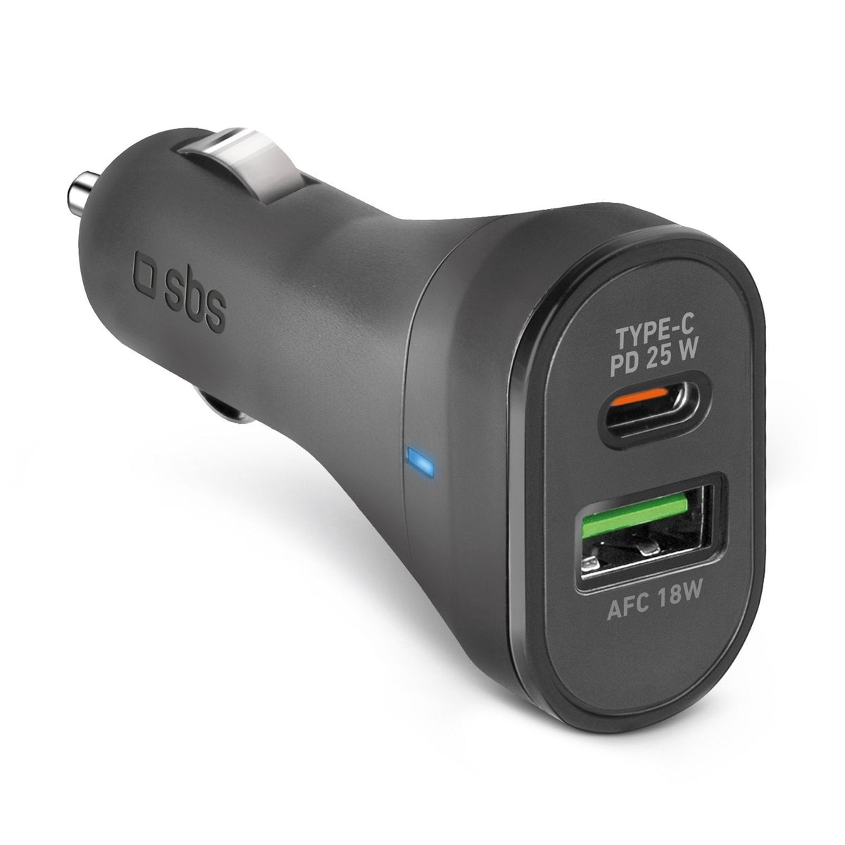 Sbs Tecrpd25w Cargador De Dispositivo Móvil Universal Negro Encendedor De Cigarrillos Carga Rápida Auto