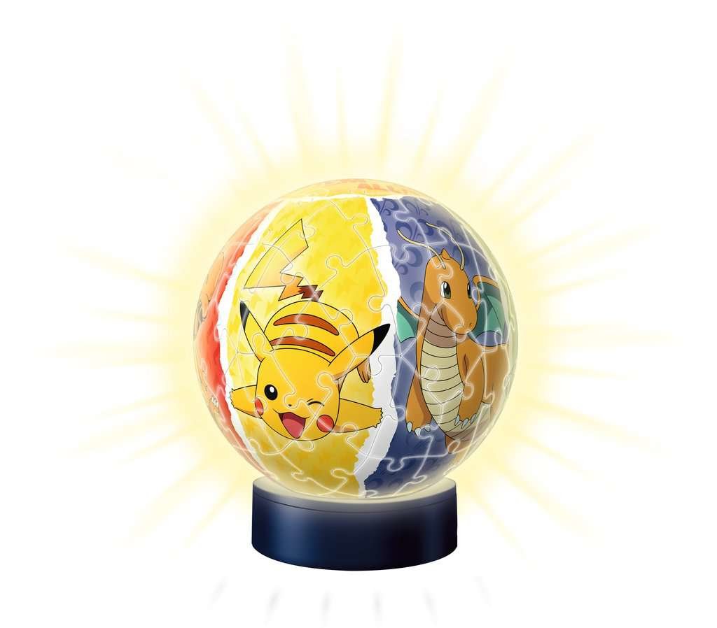 Ravensburger 3d Puzzle Bola Luz Nocturna Pokemon (72 Piezas) 11547