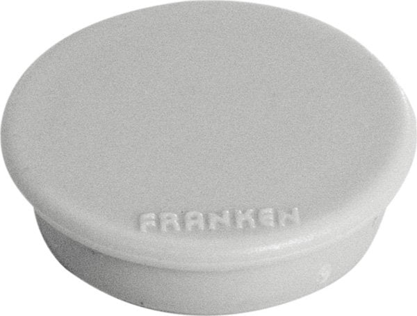 Franken Gmbh Franken - Magnet - 3,8 Cm Diámetro - Gris (Paquete De 10)