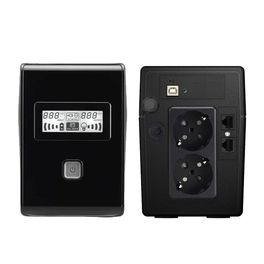 Sai Línea Interactiva Phasak 650 Va Lcd Interactive 650va 2 Salidas Formato Torre