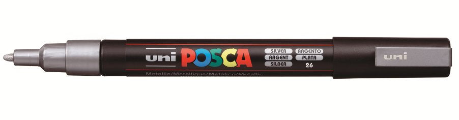 Posca Marker Uni Pc-3m Plata Bk