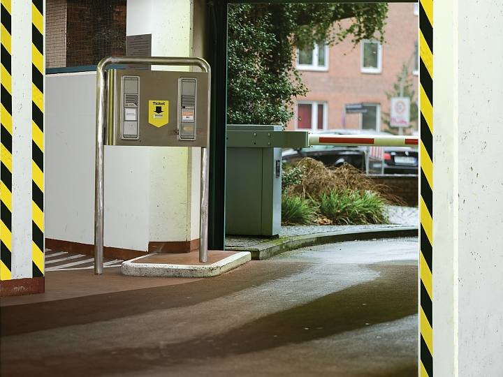 Tesa Cinta De Señalización Temporal Pp Adhesiva Rojo/Blanco