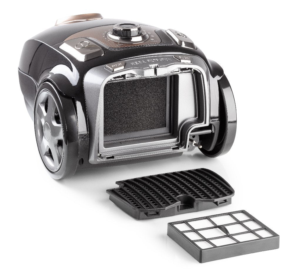 Aspirador De Trineo Haeger Súper Silent750wfiltro Hepabolsa Polvo Lavable 4l5 Niveles Filtradocepillo Y Boquilla Para Cantos 2 En 1