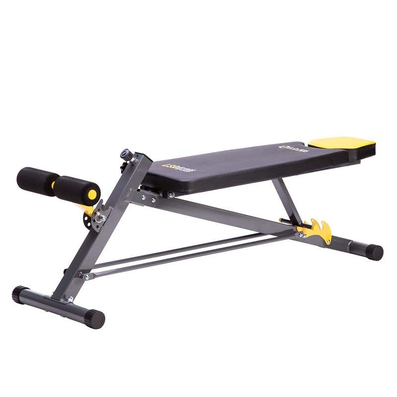 EAN 5907695596557 - HMS Fitness LSR8311 Banco de musculación multiposición Asiento ajustable Hogar Negro, Amarillo imagen 7
