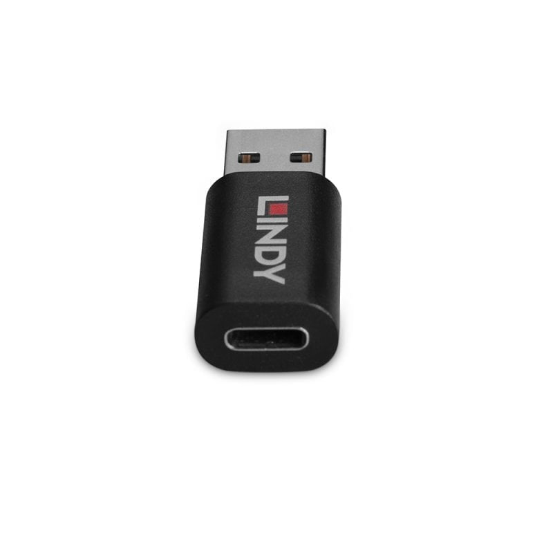 EAN 4002888712644 - Lindy 71264 cambiador de género para cable USB Type A USB Type C Negro imagen 3