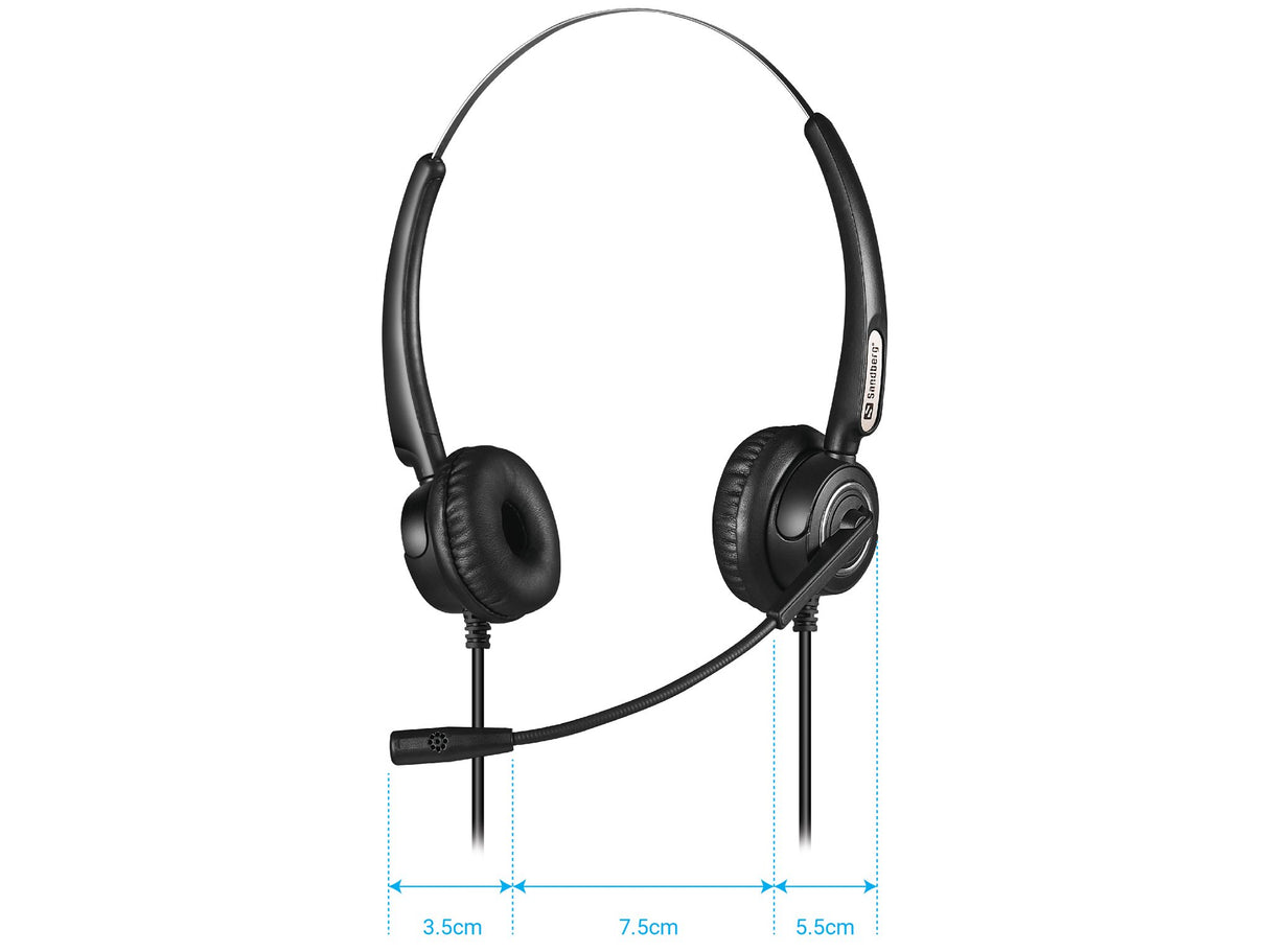 EAN 5705730126130 - Sandberg 126-13 auricular y casco Auriculares Alámbrico Diadema Oficina/Centro de llamadas USB tipo A Neg imagen 3