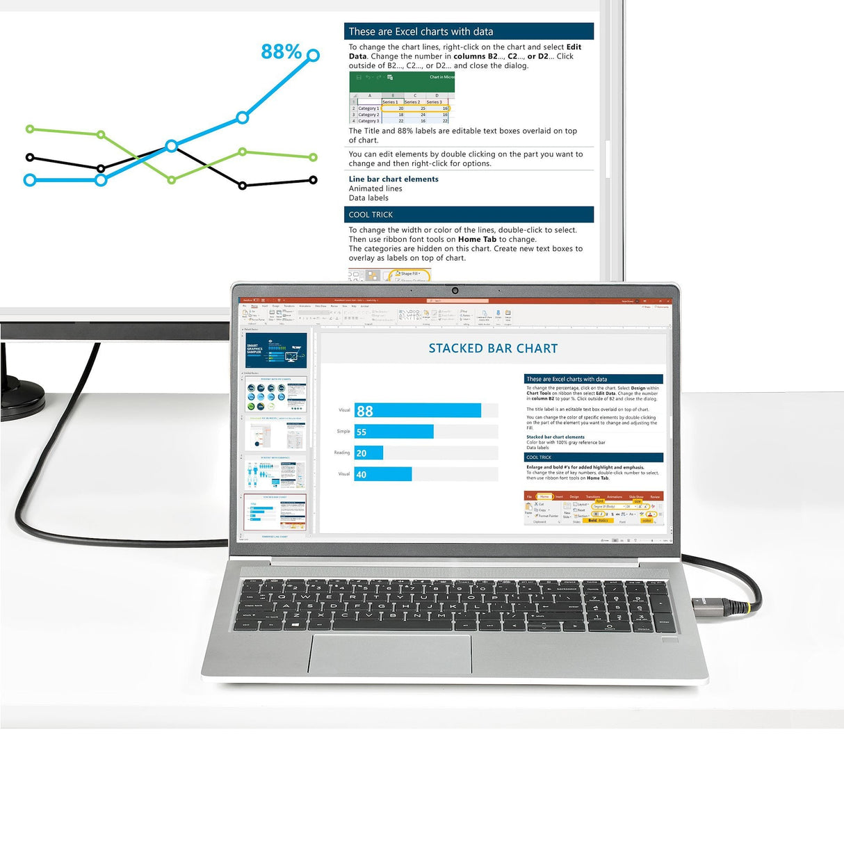 Startech Cable Hdmi 2.0 Certificado Premium Ethernet 1m Ultra Hd 4k 60hz - Hdr10, Arc