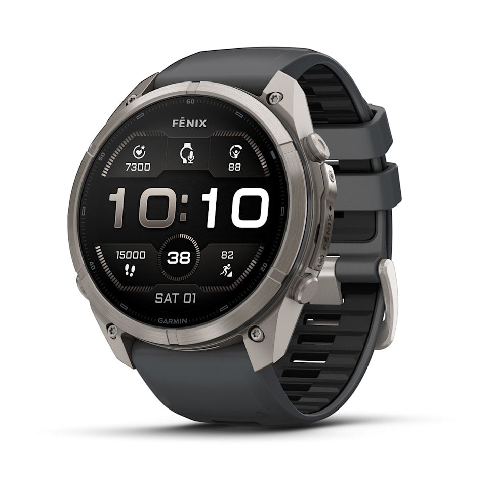 Garmin Fenix 9 Pro Titanio Con Correa De Silicona En Gris Smartwatch 51mm