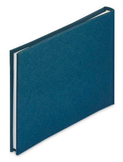Hama Wrinkled Buchalbum 24x17 36 Weisse Seiten, Blau 7612
