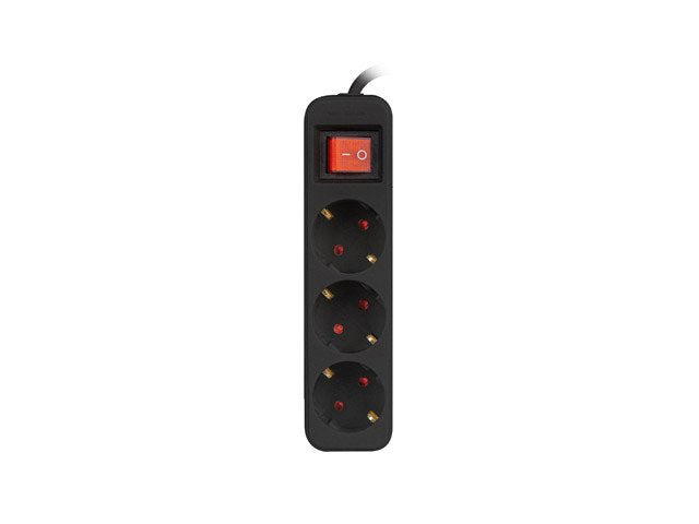EAN 5901969429251 - Lanberg PS1-03F-0150-BK base múltiple 1,5 m 3 salidas AC Interior Negro imagen 2