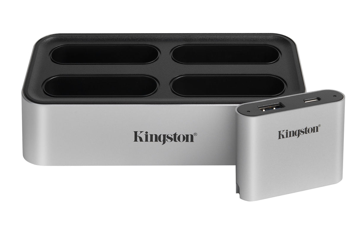 EAN 740617307733 - Kingston Technology Workflow Station USB 3.2 Gen 2 (3.1 Gen 2) Type-C Negro, Plata imagen 2