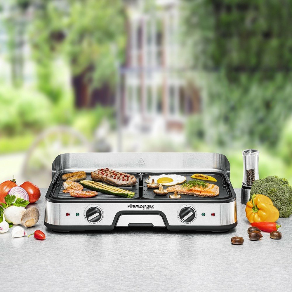 EAN 4001797294203 - Rommelsbacher BBQ 2025 plancha eléctrica Independiente 2000 W Negro, Acero inoxidable imagen 3