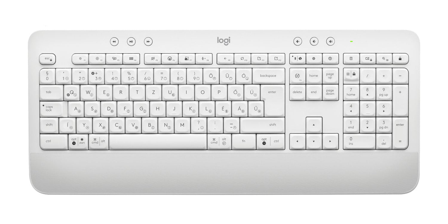 Logitech Signature Mk650 Combo For Business Juego De Teclado Y Ratón Inalámbrico Bluetooth Le Qwerty Húngaro Blanco Hueso