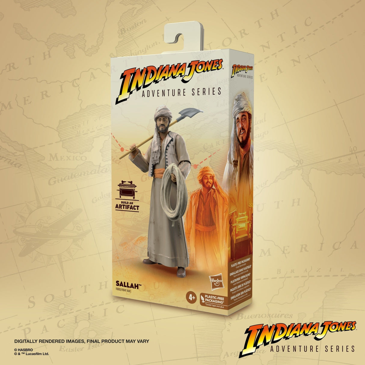 Figura Sallah En Busca Del Arca Perdida Indiana Jones 15cm