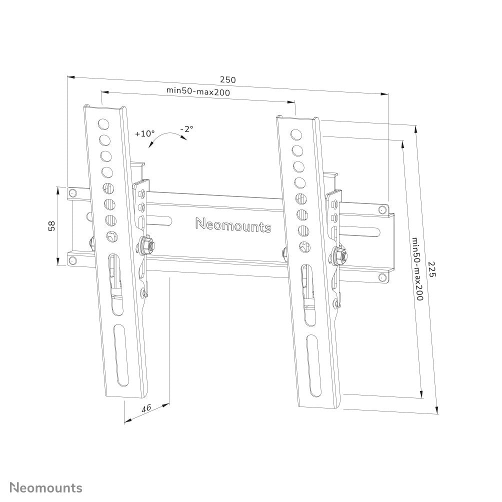 EAN 8717371449636 - Neomounts WL35-350BL12 soporte para TV 139,7 cm (55") Negro imagen 16