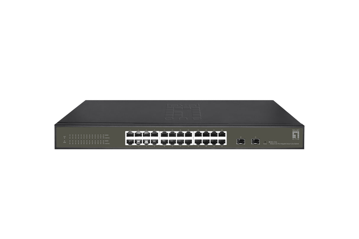 EAN 4015867229279 - LevelOne GES-2126 switch Gestionado L2 Gigabit Ethernet (10/100/1000) Negro imagen 1
