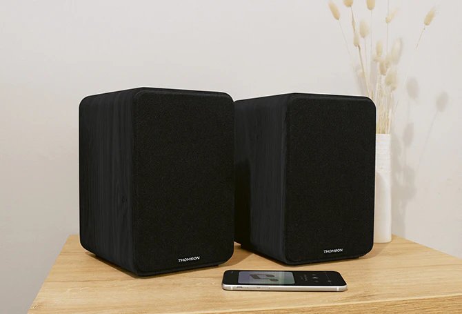 Thomson Ws600duo Altavoces De Estanteria - Potencia Musical 100w - Color Negro