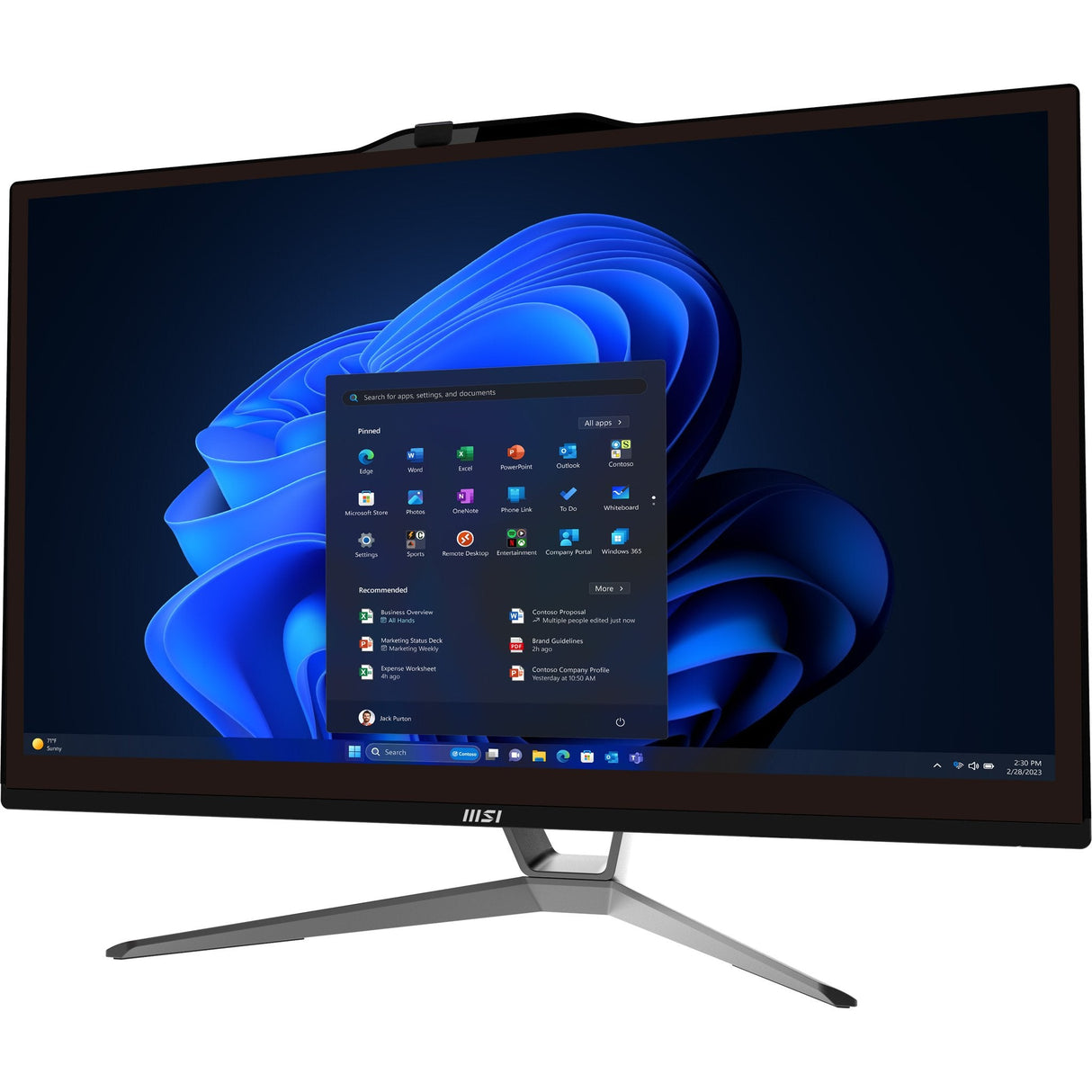 Msi Pro Ap222t 14m-428fr Intel® Core? I5 I5-14400 54,6 Cm (21.5) 1920 X 1080 Pixels Pantalla Táctil Pc All-In-One 8 Go Ddr4-Sdram 500 Go Ssd Windows 11 Pro Wi-Fi 6e (802.11ax) Negro