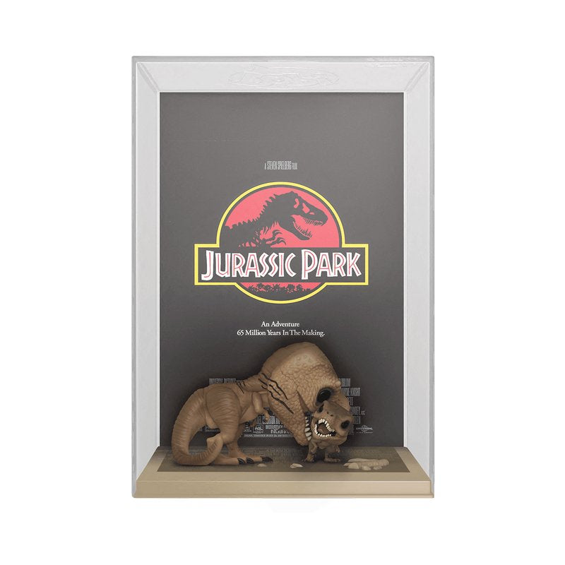 Figura Pop Movie Poster Jurassic Park Tyrannosaurus Rex And Velociraptor