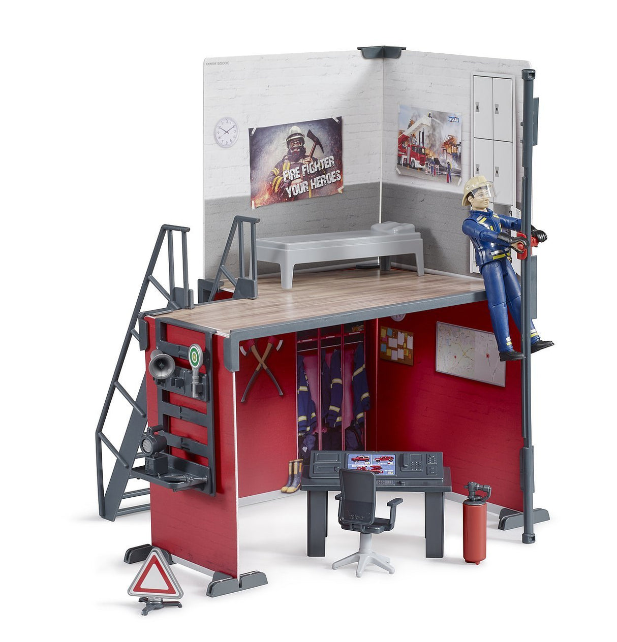 Estación De Bomberos Bruder Bworld Con Bombero 62702