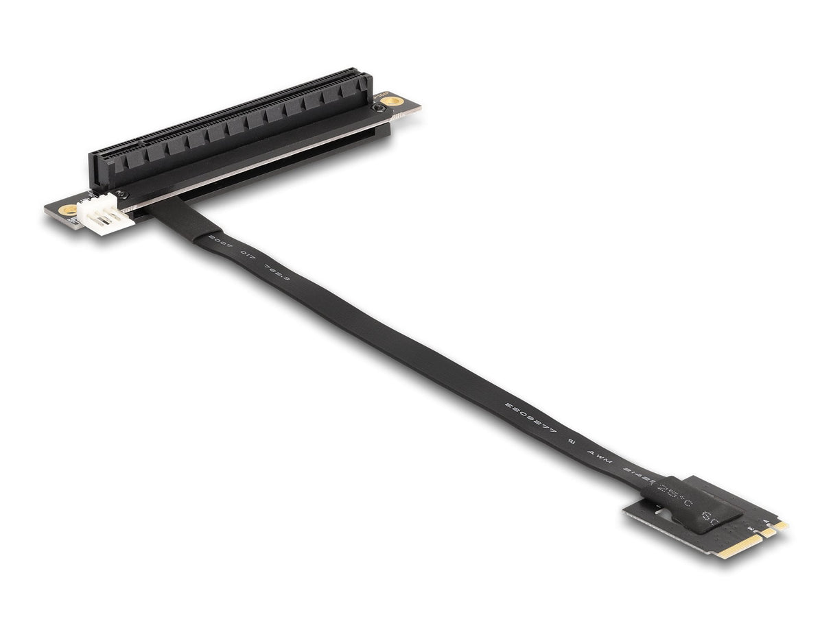 Delock 64220 Adaptador M.2 Clave A+E A Pcie X16 Nvme En Ángulo Con Cable De 20 Cm