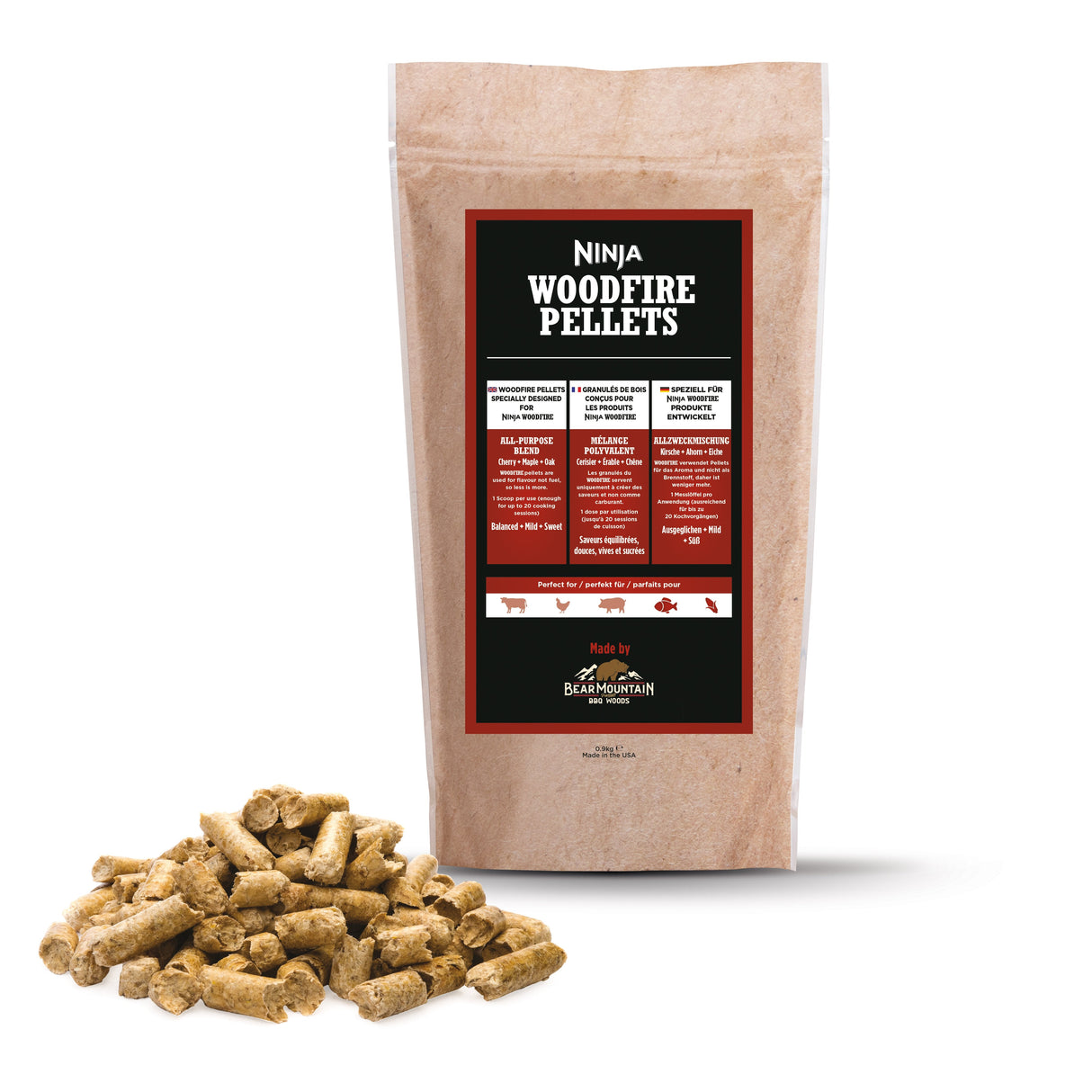 Ninja Woodfire Pellets Allzweckmischung 900g