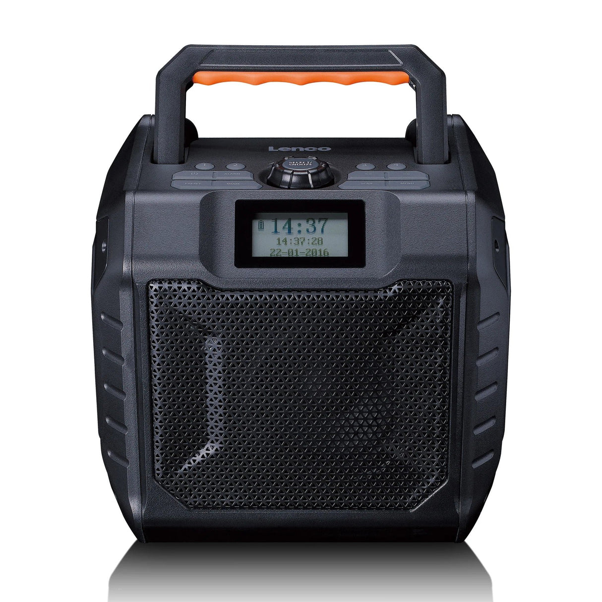 EAN 8711902086369 - Lenco ODR-160GY radio Portátil Analógico y digital Negro, Naranja imagen 1