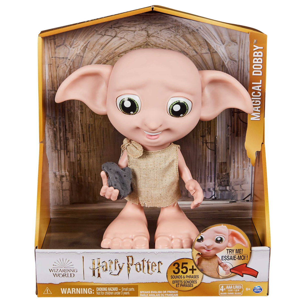 Figura Spin Master Wizarding World - Dobby House Elf Interactivo 6069165