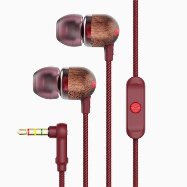 Marley Earbuds Smile Jamaica Micrófono Integrado In-Ear, Rojo