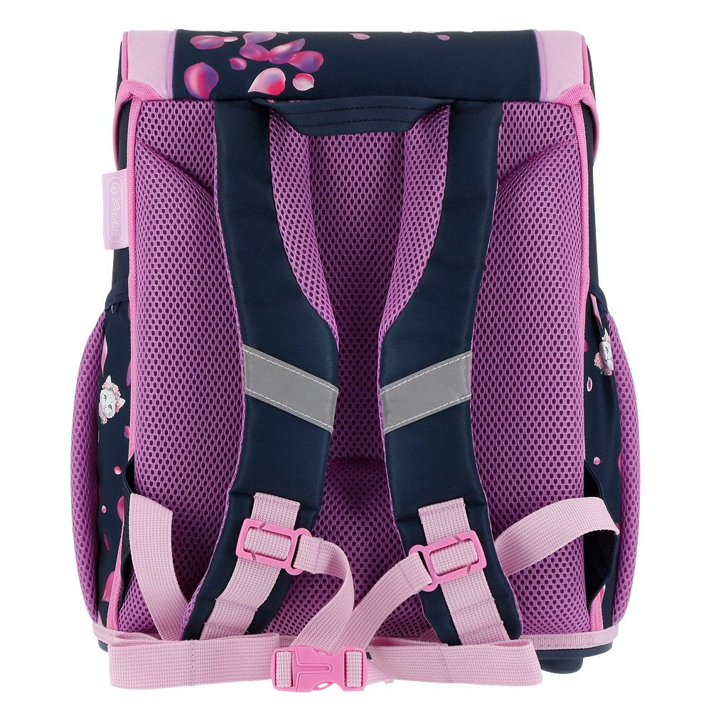 Herlitz Juego De Mochilas Escolares De 4 Piezas, 17 L, Ergonómica Negro