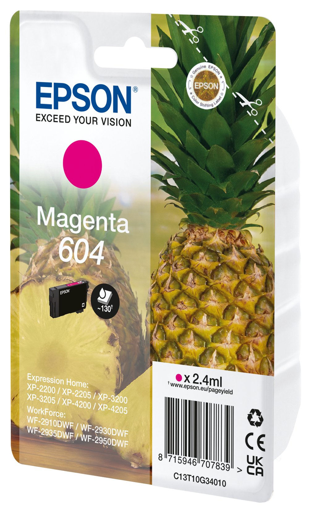 EAN 8715946707846 - Epson 604 cartucho de tinta 1 pieza(s) Original Rendimiento estándar imagen 1