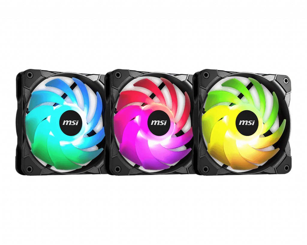 Ventilador 120mm 9 Pales Para Caja - 28,0 Dba - 40,1 Pcm - Rgb