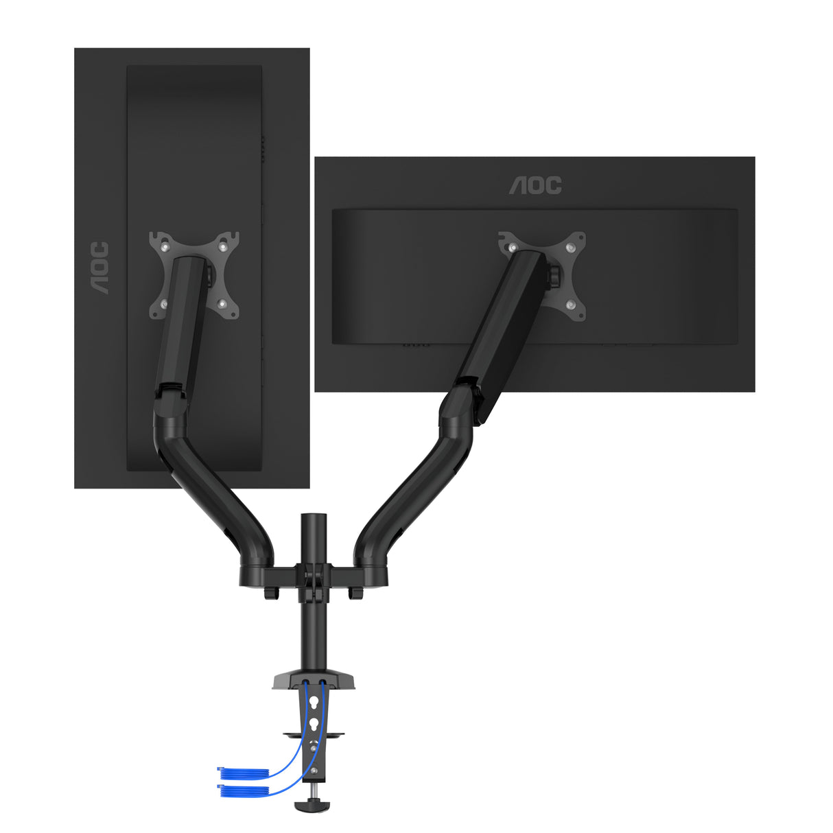 EAN 4038986630665 - AOC AD110DX soporte para monitor 81,3 cm (32") Escritorio Negro imagen 1