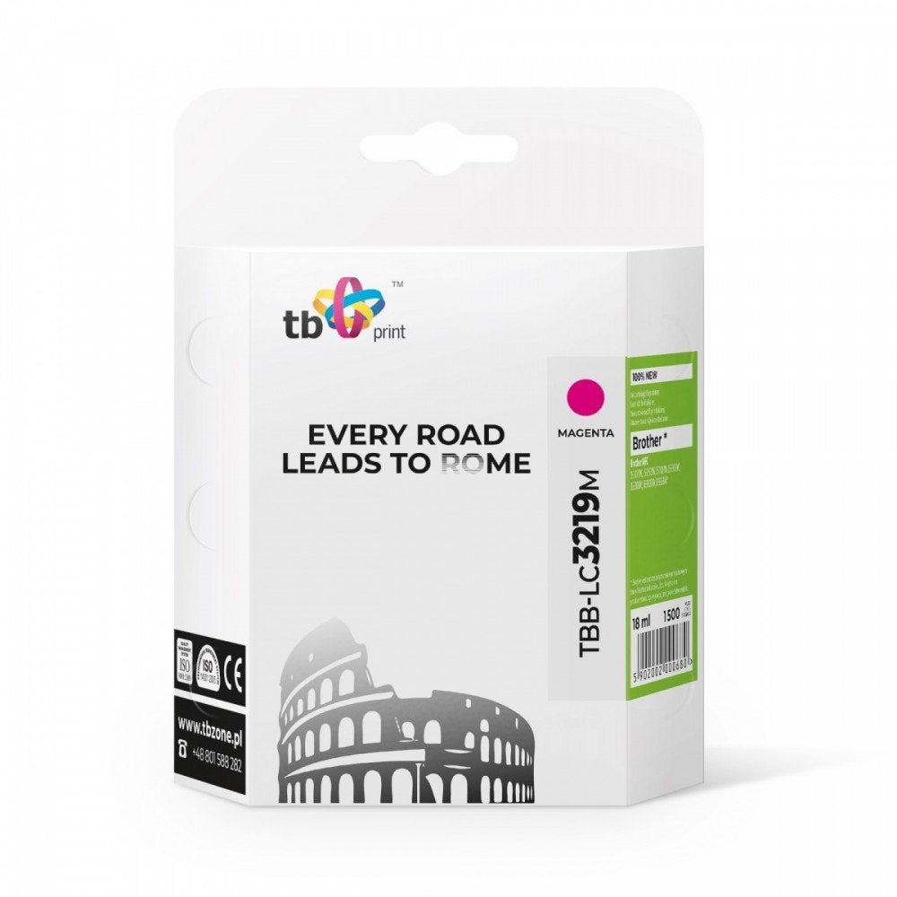 Tinta Compatible Para Brother Mfc-J53 30dw Magenta Tbb-Lc3219