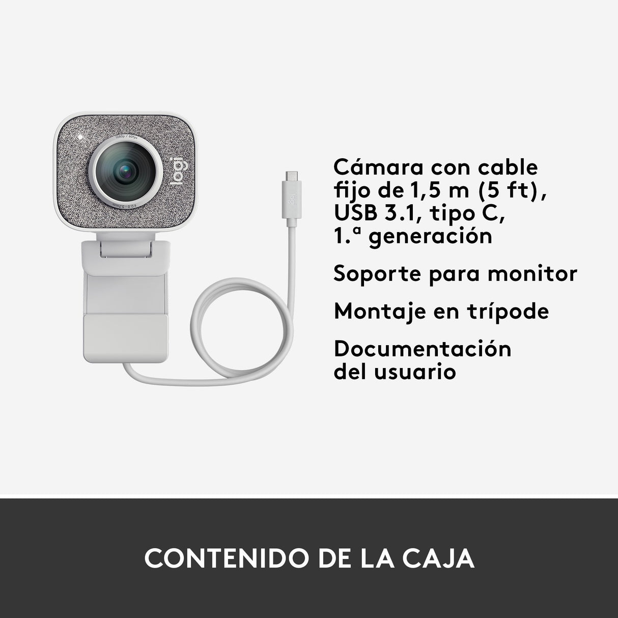 EAN 5099206087682 - Logitech 960-001297 cámara web 1920 x 1080 Pixeles USB Blanco imagen 15