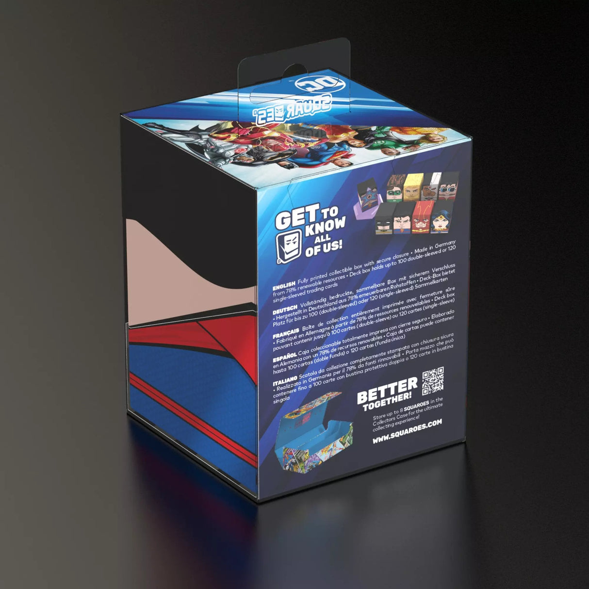 Caja De Mazo Squaroes Dc Justice League Superman