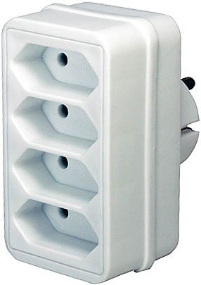 EAN 4007123115808 - Brennenstuhl 1508040 caja de tomacorriente Blanco imagen 1