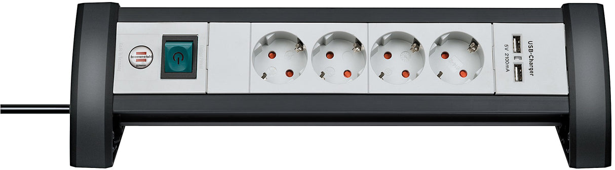 EAN 4007123662999 - Brennenstuhl 1156250514 base múltiple 1,8 m 4 salidas AC Interior Negro, Gris imagen 1