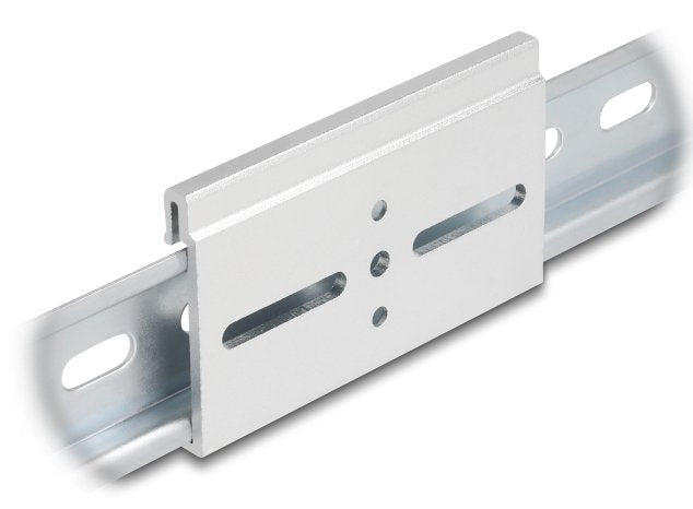 Aluminium Montageclip Für Hutschiene 80,0 X 47,8 Mm Silber