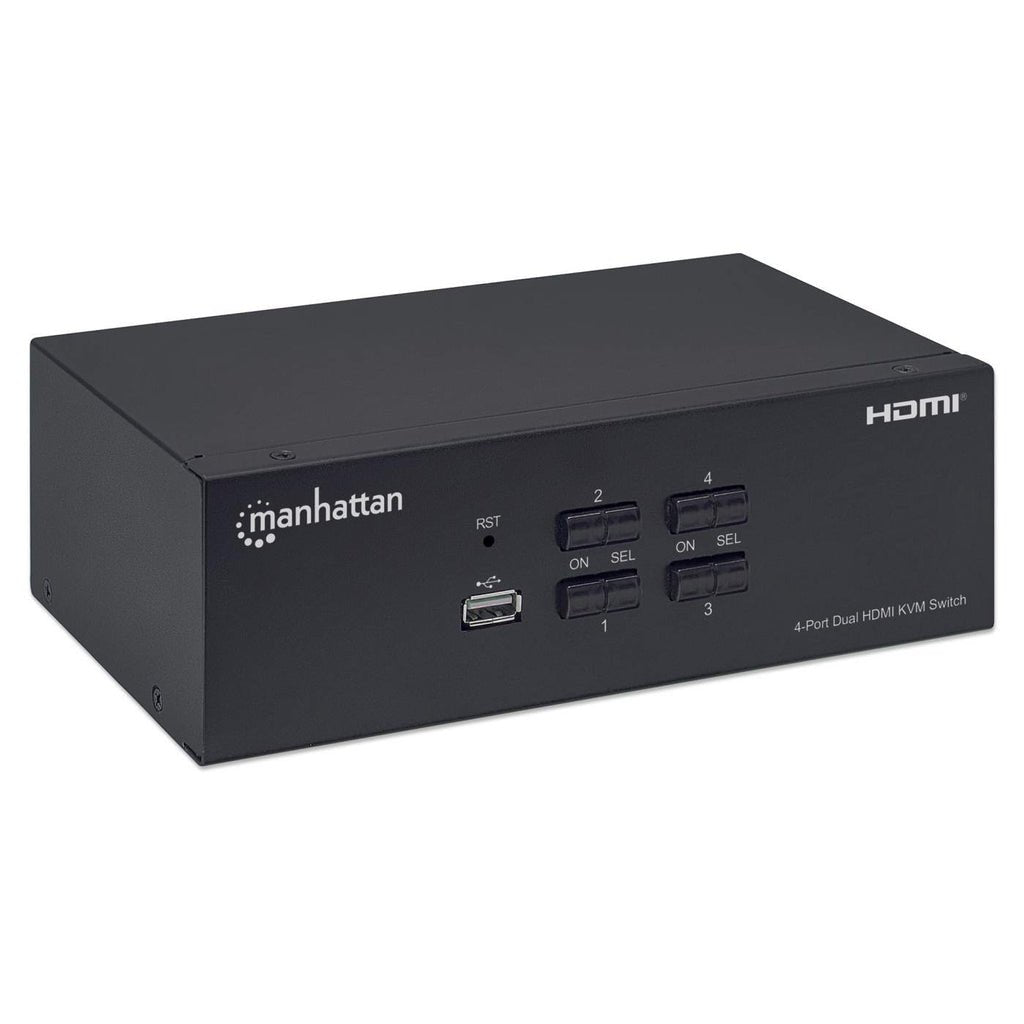 EAN 0766623153539 - Manhattan 153539 interruptor KVM Negro imagen 2