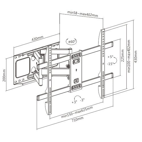 EAN 8716309126229 - Gembird WM-80ST-02 soporte para TV 2,03 m (80") Negro imagen 17