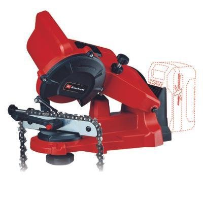 Afilador De Cadenas De Sierra Inalámbrico Einhell Ge-Cs 18 Li (Rojo/Negro, Sin Batería Ni Cargador) 4499940