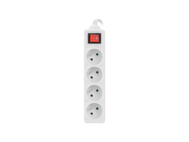 EAN 5901969415452 - Lanberg PS1-04E-0150-W base múltiple 1,5 m 4 salidas AC Interior Blanco imagen 4