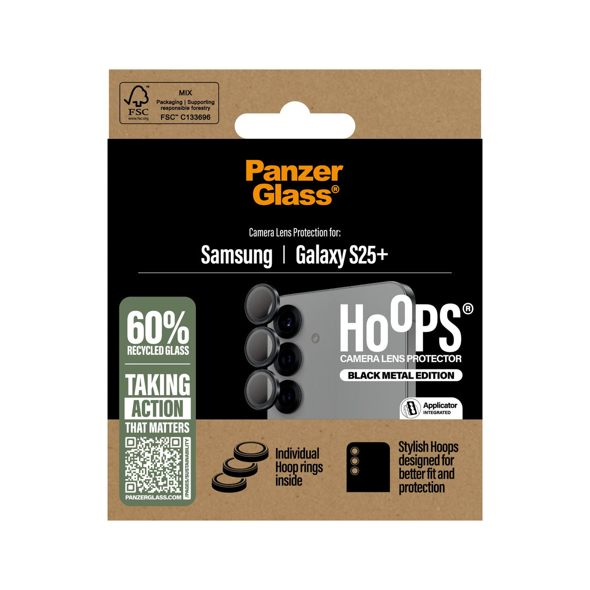 EAN 5715685017032 - PanzerGlass ® Hoops® Camera Lens Protector Black Samsung Galaxy S25+ Protector de pantalla 1 pieza(s) imagen 3