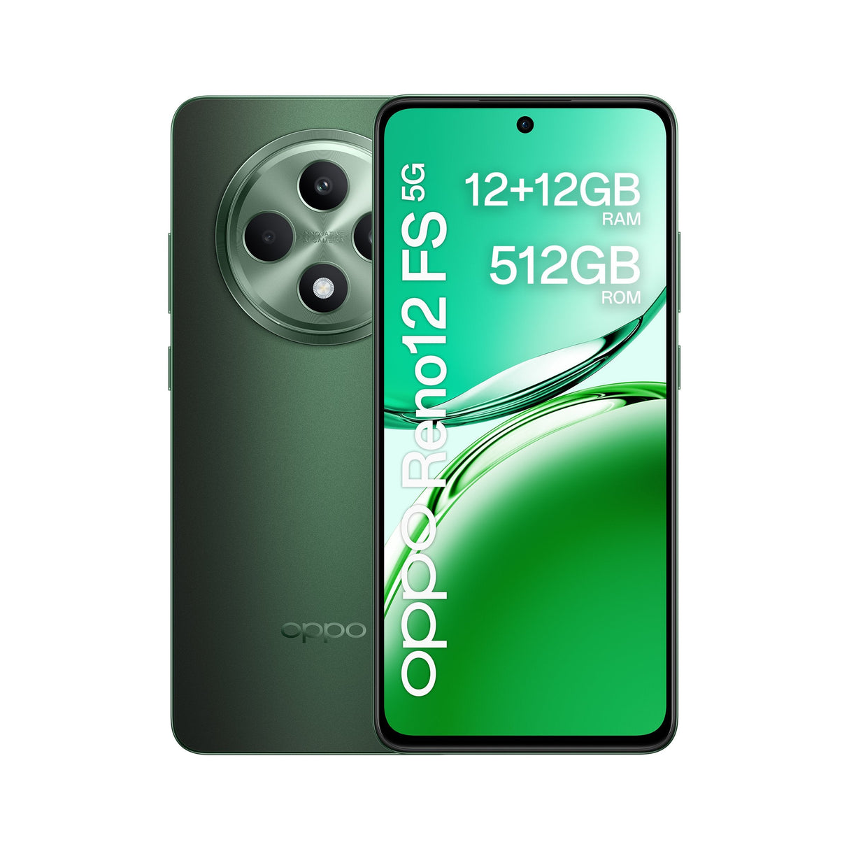 Oppo Reno12 Fs 5g (6.67") Sim Doble Android 14 Usb Tipo C 12 Gb 512 Gb 5000 Mah Verde