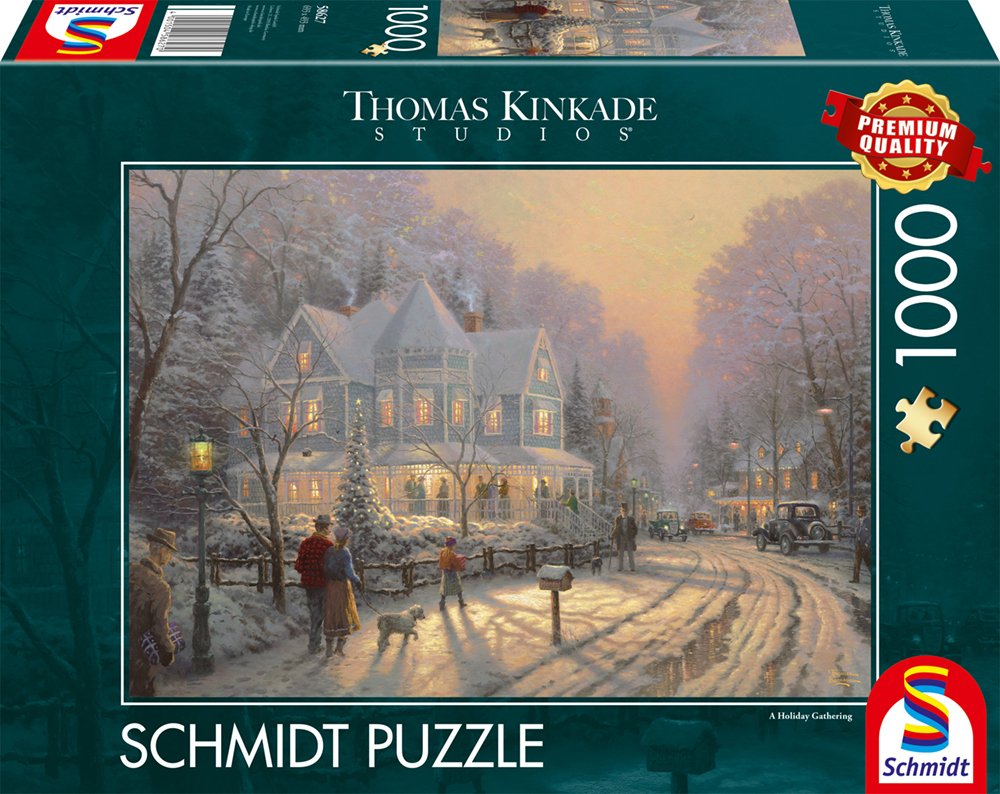 Schmidt Spiele Thomas Kinkade Studios: Días Festivos De Navidad, Puzzle 1000 Piezas 58627