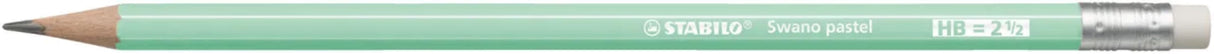 Stabilo Lapiz Grafito Con Goma Swano Pastel Verde -12u-